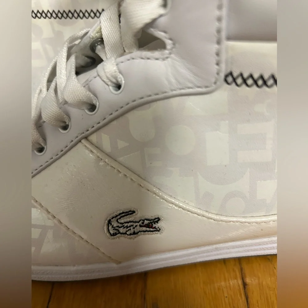 Lacoste White Women’s High-Top Sneakers - Picture 2 of 7